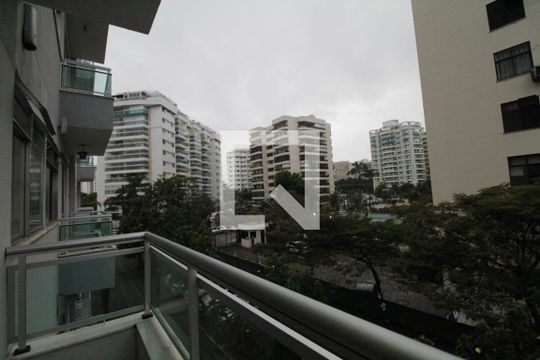 Varanda da Sala de apartamento à venda com 2 quartos, 65m² em Barra da Tijuca, Rio de Janeiro