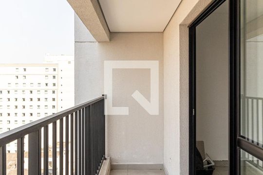 Varanda de kitnet/studio para alugar com 1 quarto, 30m² em Centro Histórico de São Paulo, São Paulo
