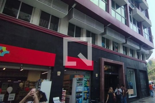 Fachada do Prédio de apartamento à venda com 1 quarto, 35m² em Centro, Rio de Janeiro