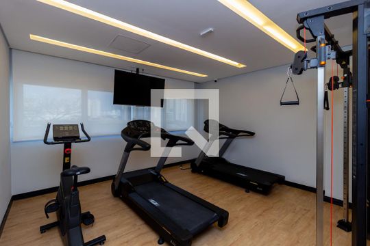 Área comum - Academia de apartamento para alugar com 1 quarto, 25m² em Belenzinho, São Paulo