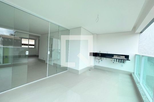 Varanda Gourmet de apartamento à venda com 4 quartos, 156m² em Castelo, Belo Horizonte