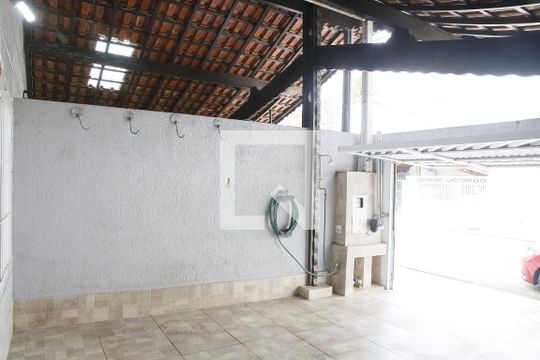Garagem de casa para alugar com 2 quartos, 78m² em Maracanã, Praia Grande