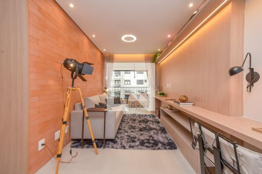 Sala de apartamento para alugar com 1 quarto, 43m² em Bela Vista, São Paulo
