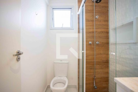 Banheiro da Suíte de apartamento à venda com 2 quartos, 55m² em Centro, Diadema