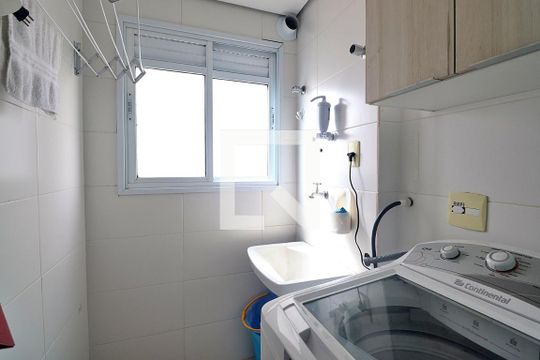 Área de Serviço de apartamento à venda com 2 quartos, 60m² em Vila Curuçá, Santo André
