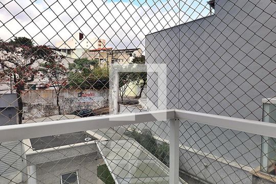 Varanda do Quarto 1 - Suíte de apartamento à venda com 2 quartos, 60m² em Vila Curuçá, Santo André
