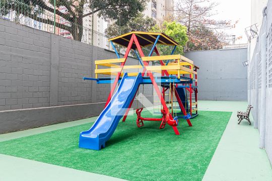 Área comum - Playground de apartamento para alugar com 1 quarto, 42m² em Vila Gomes Cardim, São Paulo