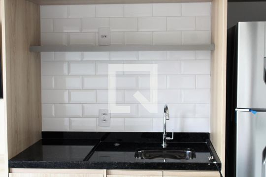 Cozinha de kitnet/studio para alugar com 1 quarto, 24m² em Perdizes, São Paulo
