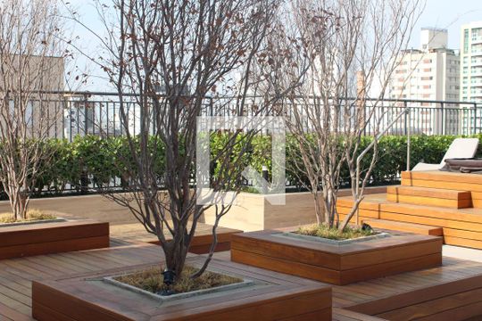 Área comum - Churrasqueira de kitnet/studio para alugar com 1 quarto, 24m² em Perdizes, São Paulo