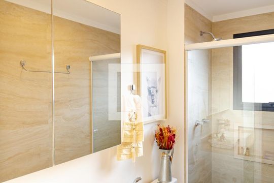 Banheiro Social de apartamento à venda com 3 quartos, 79m² em Bosque da Saúde, São Paulo