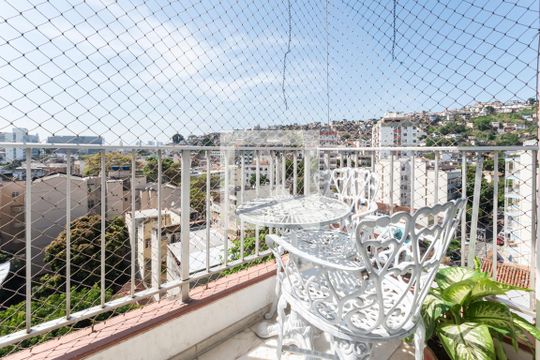 Varanda da Sala de apartamento à venda com 2 quartos, 74m² em Estácio, Rio de Janeiro