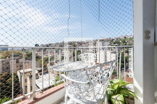 Varanda da Sala de apartamento à venda com 2 quartos, 74m² em Estácio, Rio de Janeiro