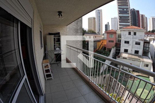 Varanda  de apartamento à venda com 1 quarto, 43m² em Alto da Lapa, São Paulo