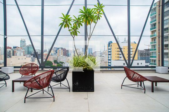 Área comum - Mirante de kitnet/studio para alugar com 1 quarto, 24m² em Consolação, São Paulo