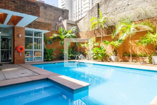 Área comum - Piscina de apartamento para alugar com 2 quartos, 117m² em Jardim Paulista, São Paulo