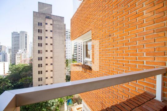 Varanda da Sala de apartamento para alugar com 2 quartos, 117m² em Jardim Paulista, São Paulo