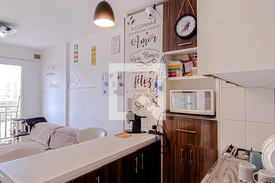 Cozinha de apartamento à venda com 1 quarto, 30m² em Brás, São Paulo