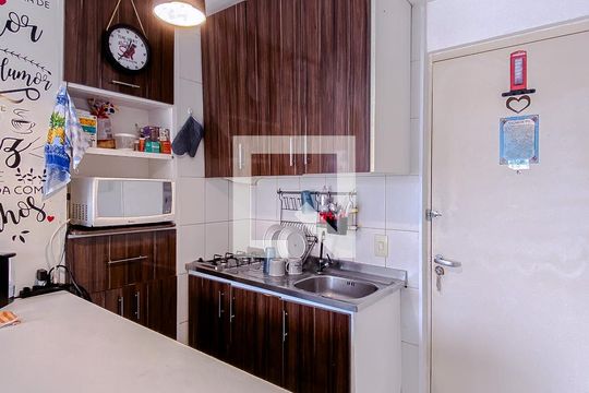 Cozinha de apartamento à venda com 1 quarto, 30m² em Brás, São Paulo