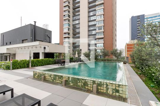 Área comum de kitnet/studio para alugar com 1 quarto, 24m² em Campo Belo, São Paulo