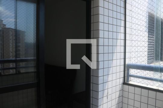 Varanda Sala de apartamento para alugar com 2 quartos, 95m² em Guilhermina, Praia Grande