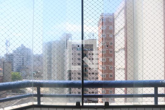 Vista Varanda Sala de apartamento para alugar com 2 quartos, 95m² em Guilhermina, Praia Grande
