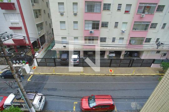 Vista da Sala de apartamento para alugar com 2 quartos, 84m² em Boqueirão, Santos