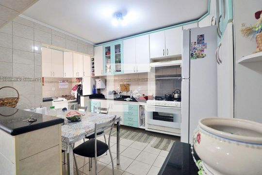 Cozinha de casa à venda com 4 quartos, 166m² em Campestre, Santo André