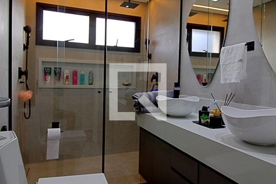 Banheiro da Suíte 2  de apartamento à venda com 3 quartos, 150m² em Vila Andrade, São Paulo