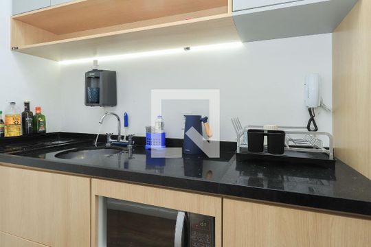 Cozinha de kitnet/studio à venda com 1 quarto, 25m² em Vila Mariana, São Paulo