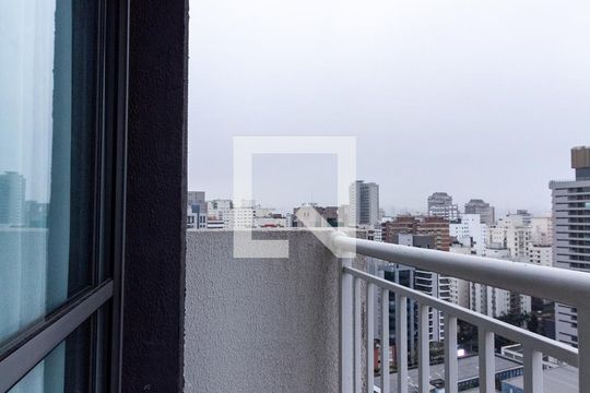 Varanda de apartamento para alugar com 1 quarto, 27m² em Vila Nova Conceição, São Paulo