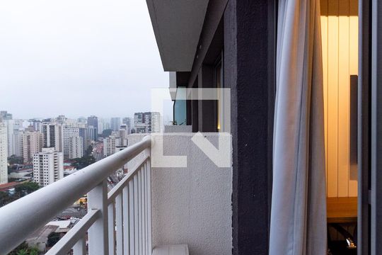 Varanda de apartamento para alugar com 1 quarto, 27m² em Vila Nova Conceição, São Paulo