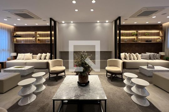 Área comum de apartamento para alugar com 2 quartos, 76m² em Indianópolis, São Paulo