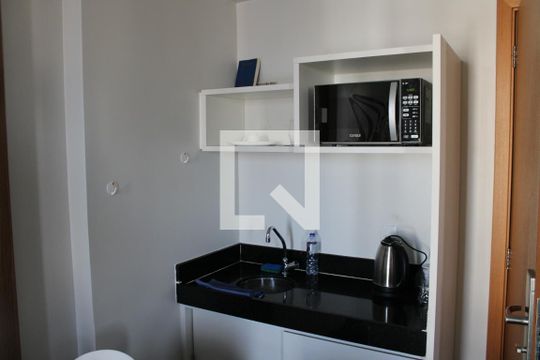 Cozinha de kitnet/studio à venda com 1 quarto, 25m² em Águas Claras, Brasília