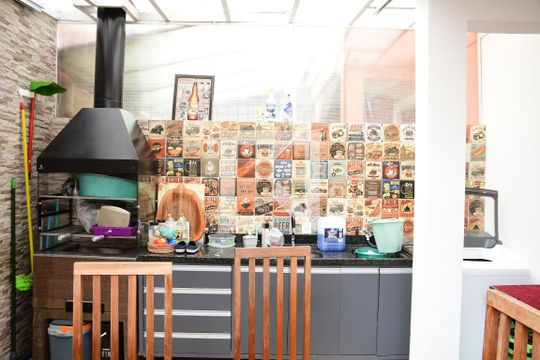 Área gourmet de casa de condomínio para alugar com 3 quartos, 90m² em Jardim Barbacena, Cotia