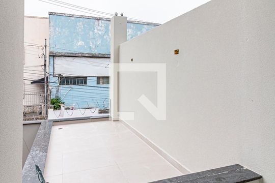 Varanda da Suite de apartamento para alugar com 2 quartos, 55m² em Vila Homero Thon, Santo André