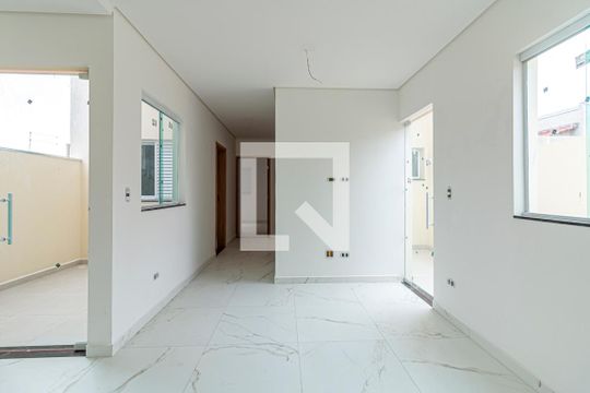 Sala e Cozinha de apartamento para alugar com 3 quartos, 65m² em Vila Homero Thon, Santo André