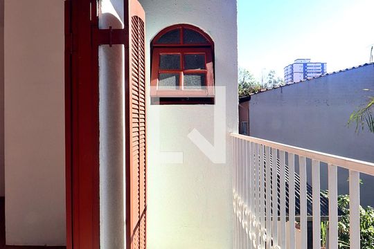 Varanda do Quarto 1 - Suíte de casa à venda com 3 quartos, 100m² em Santa Maria, Santo André
