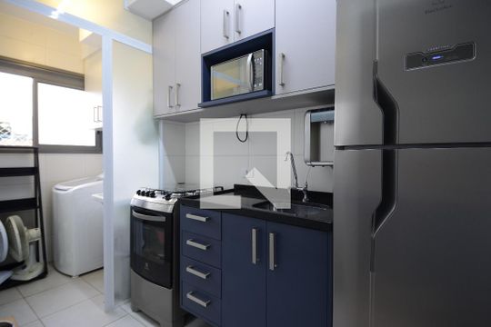 Cozinha de kitnet/studio à venda com 1 quarto, 27m² em Vila Dom Pedro I, São Paulo