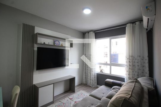 Sala de apartamento à venda com 2 quartos, 48m² em Olaria, Canoas