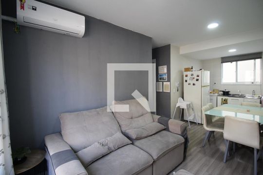 Sala de apartamento à venda com 2 quartos, 48m² em Olaria, Canoas