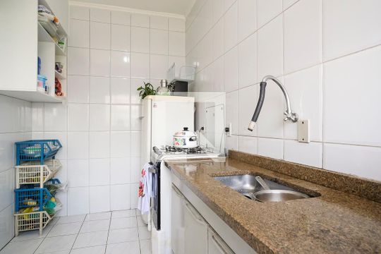 Cozinha de kitnet/studio à venda com 1 quarto, 48m² em Rudge Ramos, São Bernardo do Campo