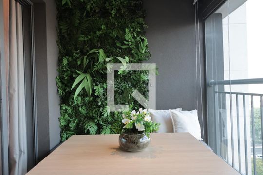 Varanda de kitnet/studio à venda com 1 quarto, 27m² em Indianópolis, São Paulo
