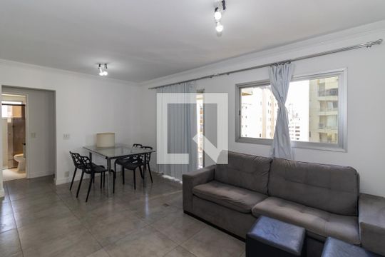 Sala de apartamento à venda com 2 quartos, 60m² em Vila Olímpia, São Paulo