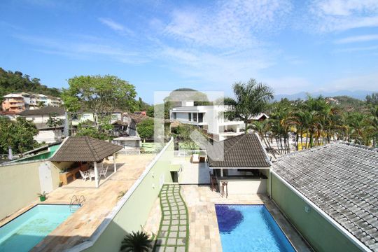 Vista da Sala da Suíte de casa de condomínio à venda com 3 quartos, 240m² em Anil, Rio de Janeiro
