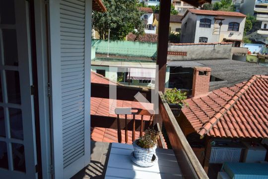 Varanda da Suite 1 de casa à venda com 6 quartos, 320m² em Taquara, Rio de Janeiro