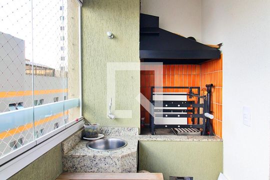 Varanda Gourmet de apartamento à venda com 3 quartos, 109m² em Campestre, Santo André