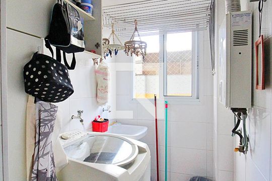 Área de Serviço de apartamento à venda com 3 quartos, 109m² em Campestre, Santo André