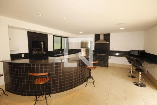Área gourmet de apartamento à venda com 3 quartos, 87m² em Vila da Serra, Nova Lima