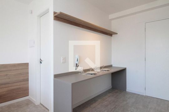 Cozinha de kitnet/studio para alugar com 1 quarto, 24m² em Vila Buarque, São Paulo