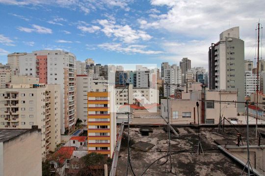 Vista de kitnet/studio para alugar com 1 quarto, 24m² em Vila Buarque, São Paulo